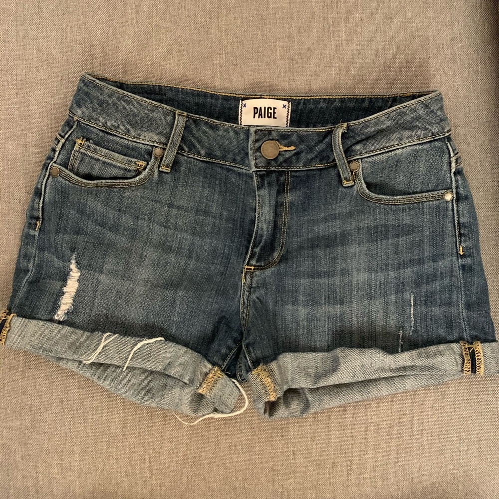 Paige denim cuffed shorts